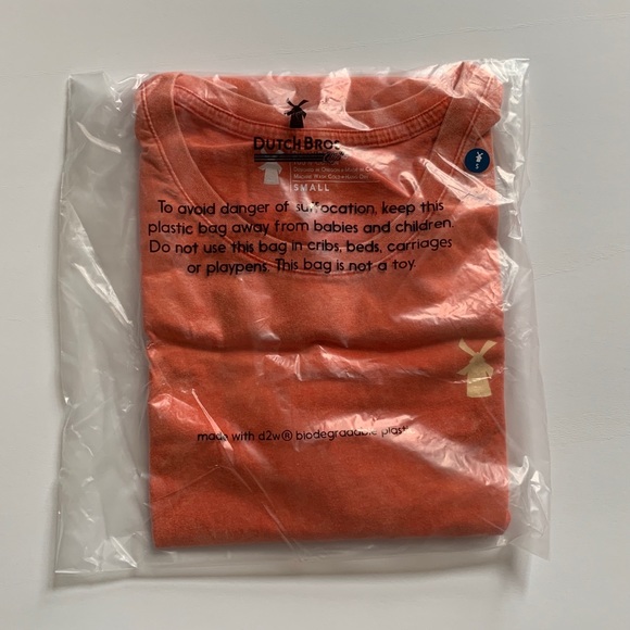 Dutch Bros T Shirts Stay Stellar, Coral - NEW - Picture 5 of 10